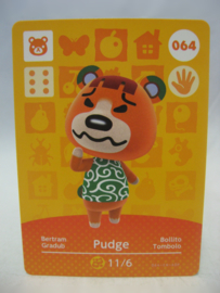 Animal Crossing Amiibo Card - Series 1 - 064: Pudge