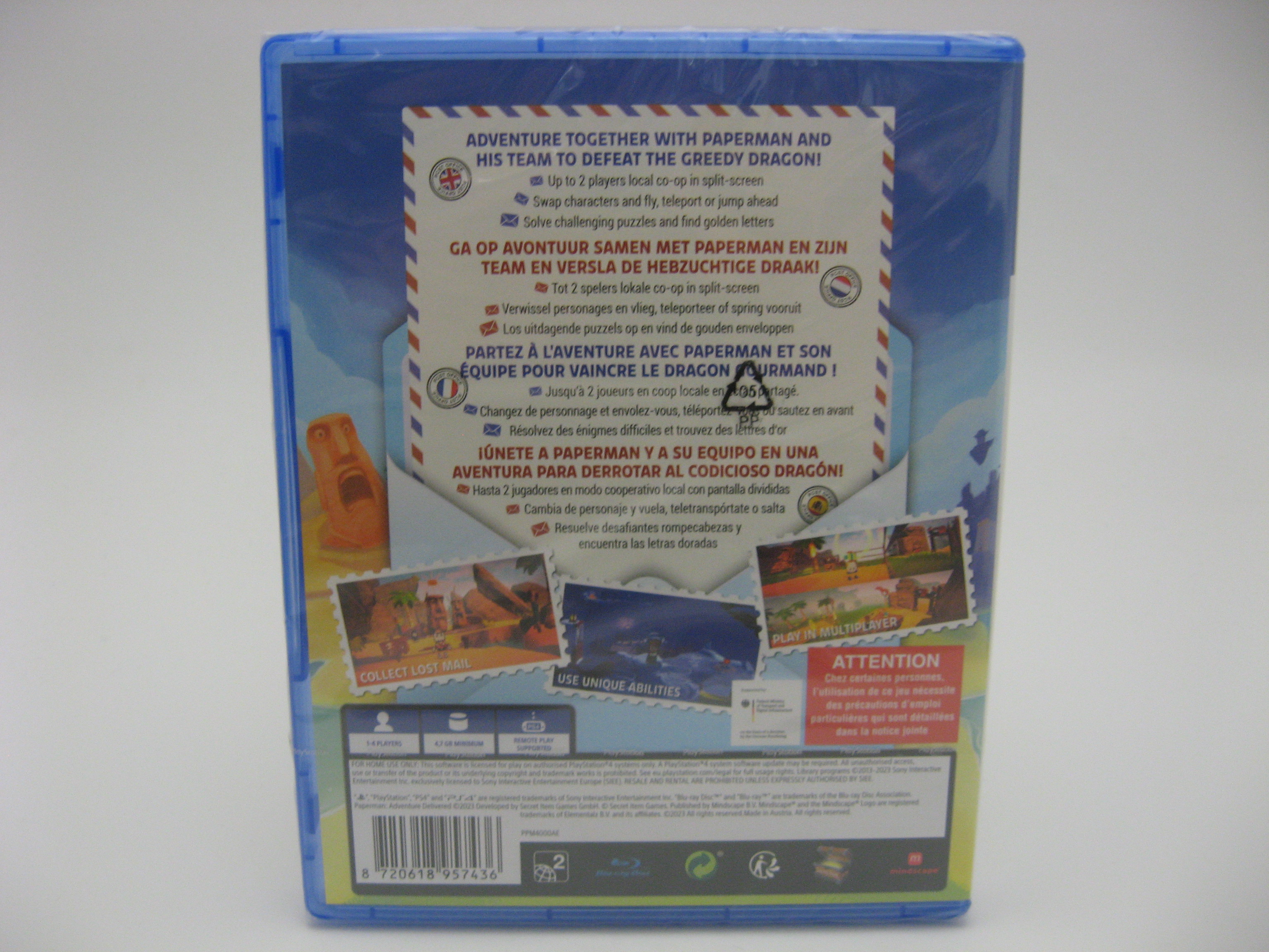 Paperman: Adventure Delivered (PS4, Sealed)