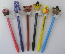 Five Nights at Freddy's - Collectible Pens with Toppers - Set of 6 (New)