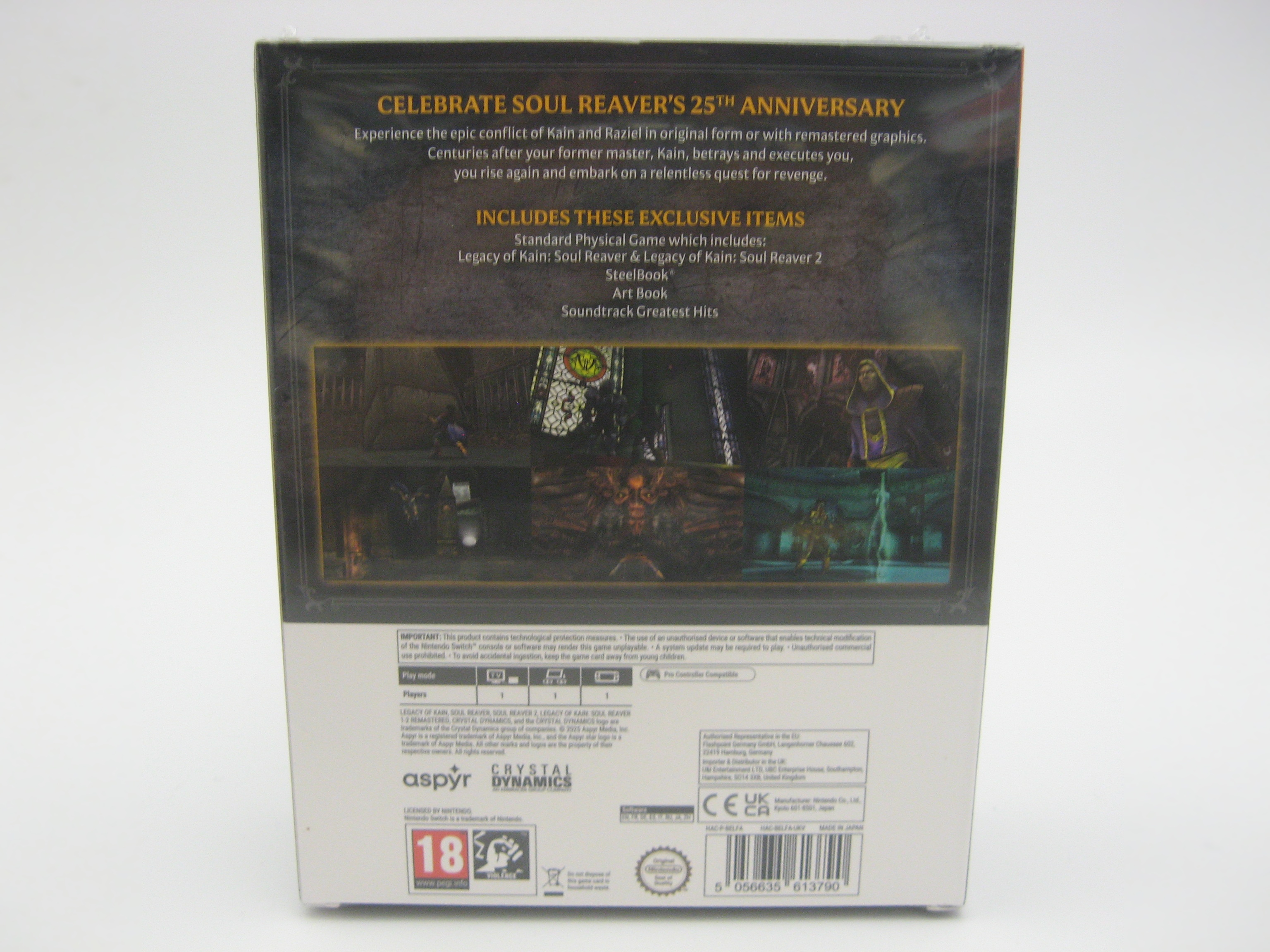 Legacy of Kain Soul Reaver 1 & 2 - Remastered Deluxe Edition (UKV, Sealed)