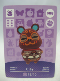 Animal Crossing Amiibo Card - Series 1 - 088: Clay