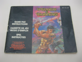 Wizards & Warriors *Manual* (FRA)