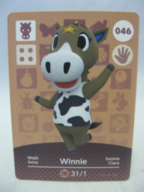 Animal Crossing Amiibo Card - Series 1 - 046: Winnie 