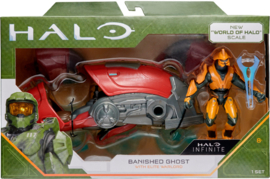 Halo Infinite - Banished Ghost with Elite Warlord Figure (New)