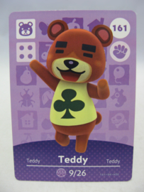 Animal Crossing Amiibo Card - Series 2 - 161: Teddy