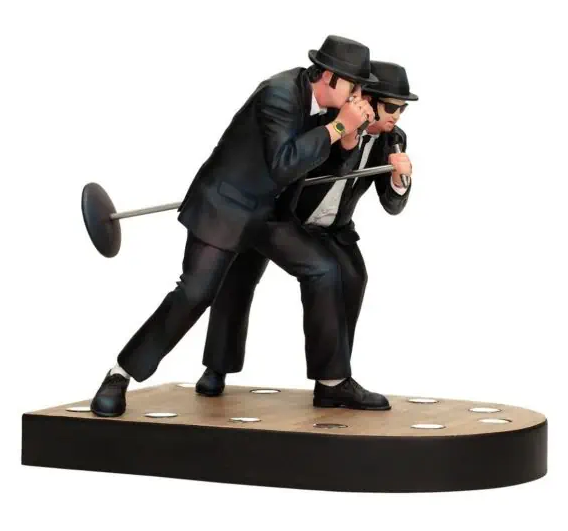 The Blues Brothers - Jake & Elwood  1:10 Scale PVC Figure with Light (New)