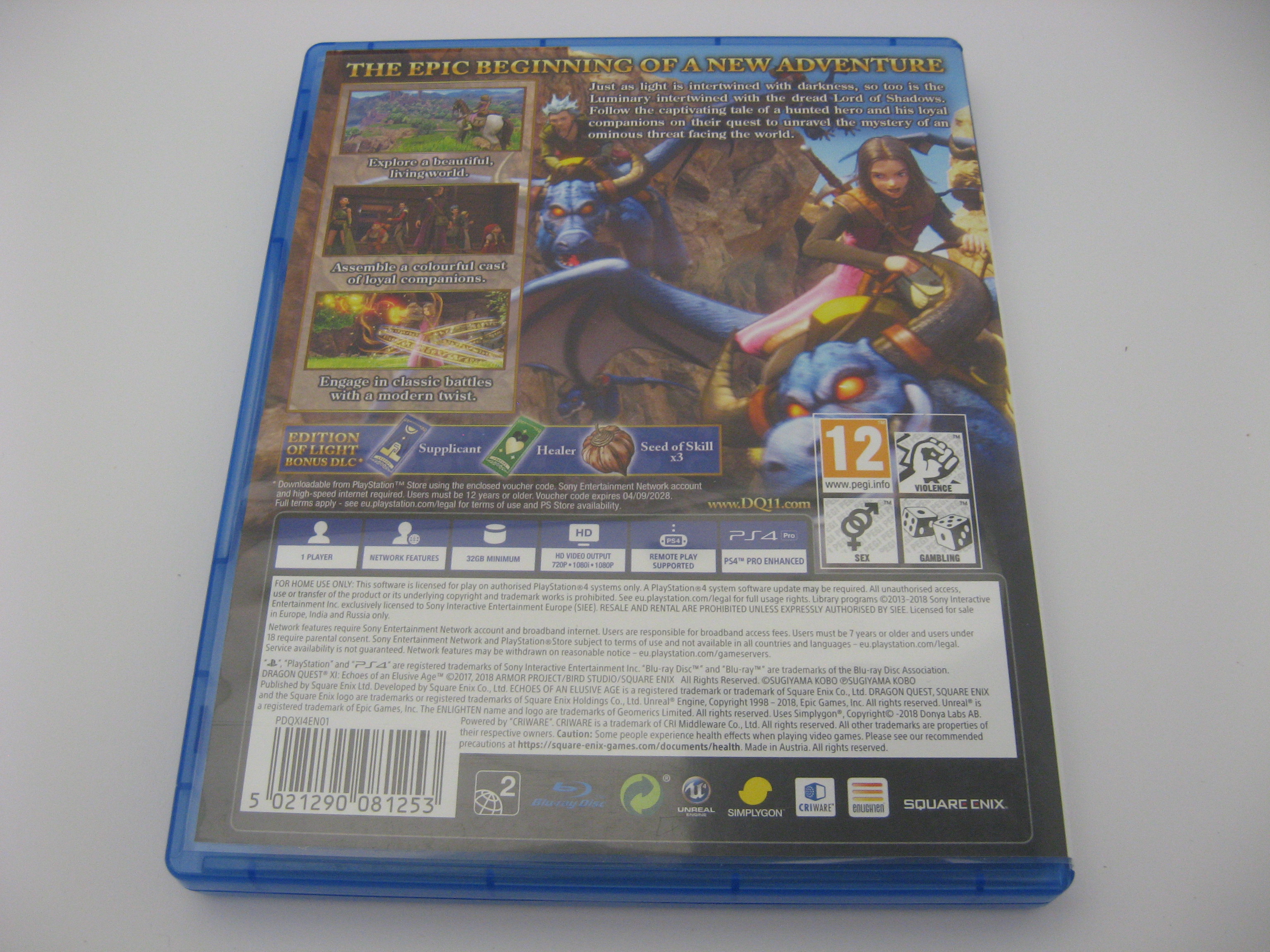 Dragon Quest XI - Echoes of an Elusive Age - Edition of Light (PS4)
