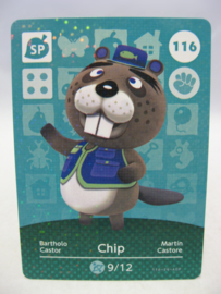 Animal Crossing Amiibo Card - Series 2 - 116: Chip