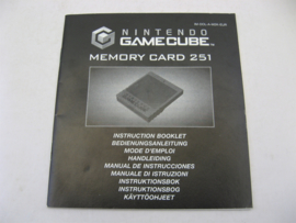 Nintendo GameCube Memory Card 251 *Manual* (EUR) 