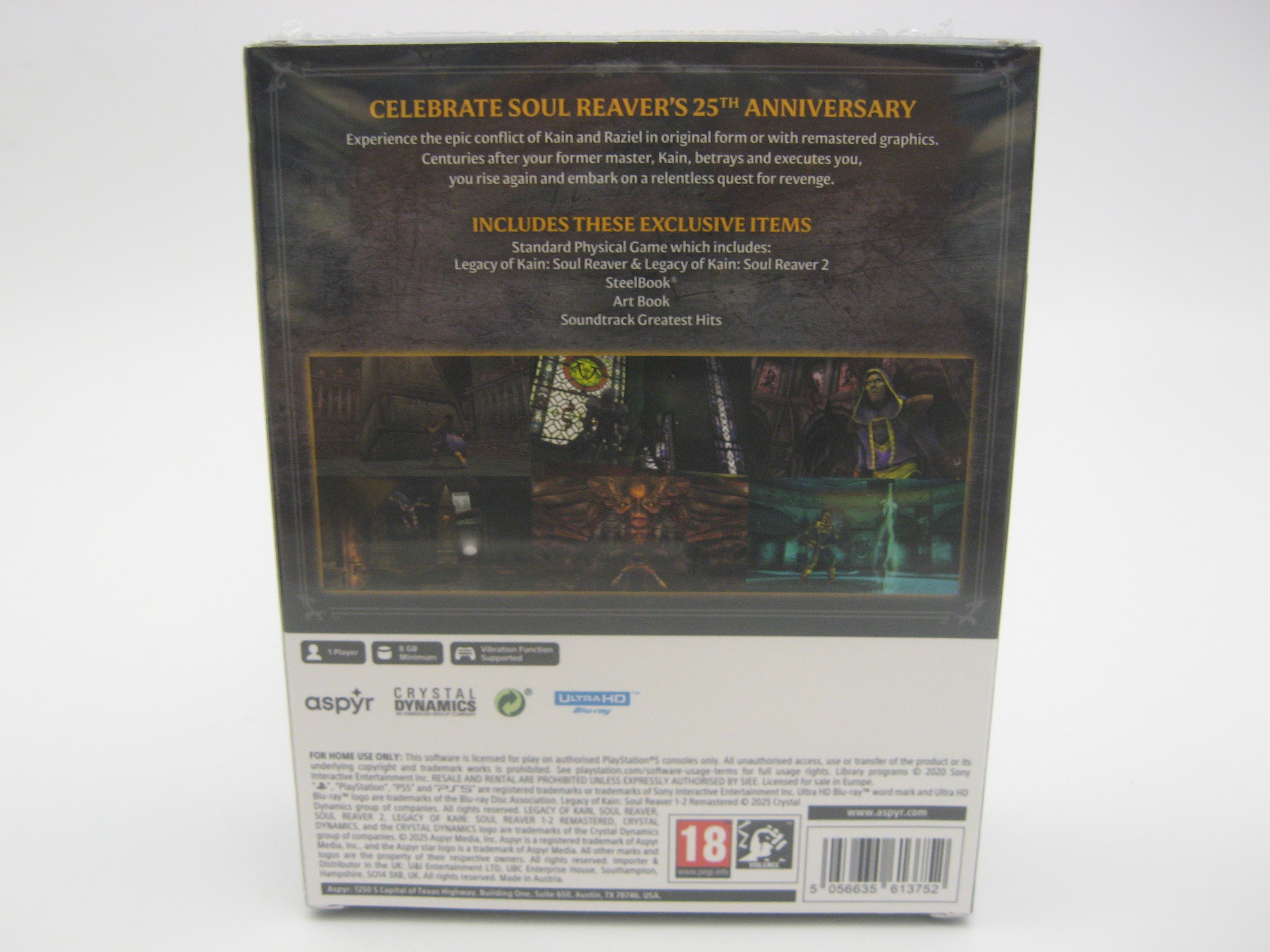 Legacy of Kain Soul Reaver 1 & 2 - Remastered Deluxe Edition (PS5, Sealed)
