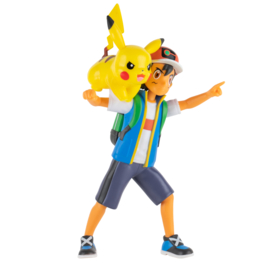 Pokemon Battle Feature Figure - Ash & Pikachu (New)