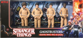 Stranger Things - Dustin, Mike, Will & Lucas as Ghostbusters Action Figure Set (New)