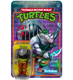 Teenage Mutant Ninja Turtles ReAction Action Figure - Rocksteady (New)