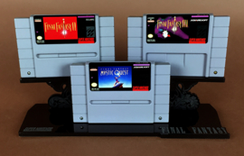 Display Stands - Final Fantasy SNES Cartridge Stands (New)