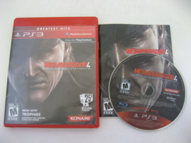 Metal Gear Solid 4 - Guns of the Patriots (PS3, USA) - Greatest Hits -