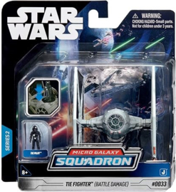 Star Wars Micro Galaxy Squadron - TIE Fighter (Battle Damage) (New)