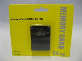 PlayStation 2 Memory Card 64MB 'Black' (New) 