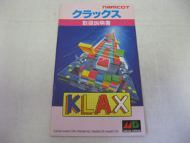Klax *Manual* (JAP)