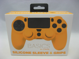 PlayStation 4 Silicone Sleeve & Grips 'Basics Orange' (New)