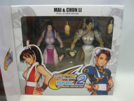 Capcom vs SNK 2 - Mai & Chun Li - Full Action Figure - SDCC 2005 Exclusive (New)