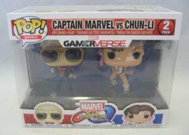 POP! Captain Marvel vs Chun-Li - Marvel vs Capcom Infinite - 2 Pack (New)