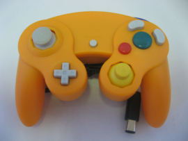 Wired Controller for Wii & GameCube - Orange (New)