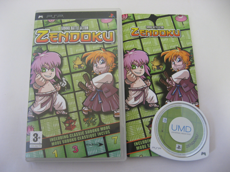 Zendoku Sudoku Battle Action PSP Complete CIB European 