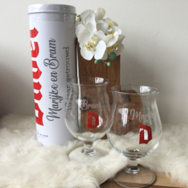 Geschenkbuis + glas Duvel