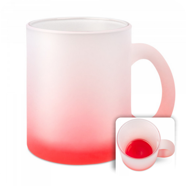 Sublimatie Frosted Mok 11oz  Rood