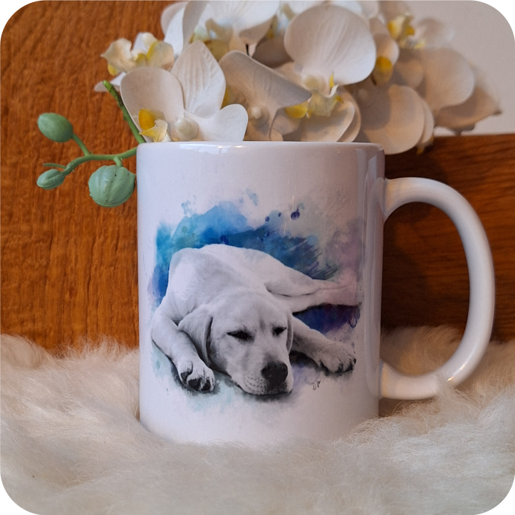 Labrador love in brushstrokes