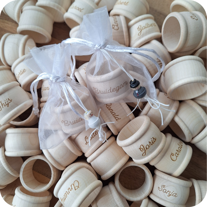 Personalized Wooden Napkin Rings