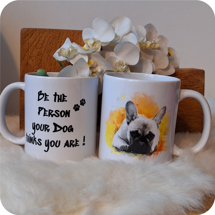 French Bully love in brushstrokes