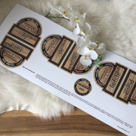 Houten tray Rondje bier eigen tekst DIY