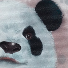 Little Feet Footprintposter Panda A4
