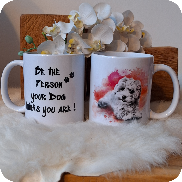 Maltipoo love in brush strokes