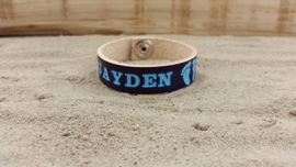 Leren Armband Blauw