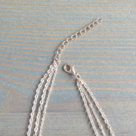 3 laagjes ketting goudkleur