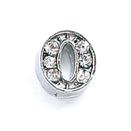 letter O, charm voor in het medaillon