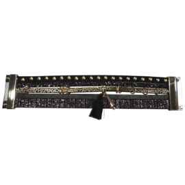armband Bohemian zwart goud