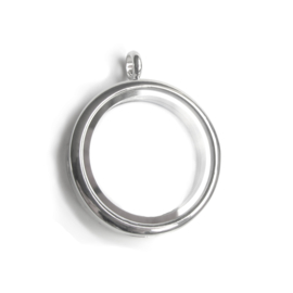 locket foto medaillon met Steentjes , inclusief halsketting