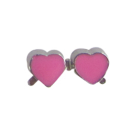dubbel roze, charm voor in het medaillon