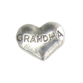 hartje grandma, charm voor in het medaillon 