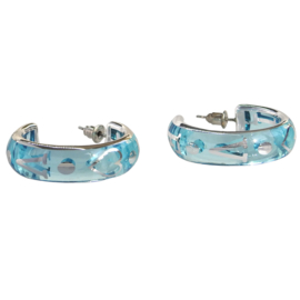 Zomer oorbellen blauw