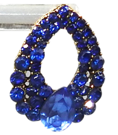 fashion oorbellen, blauw