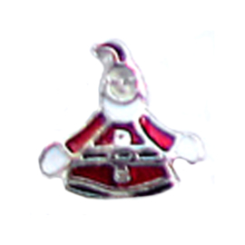 charm kerstvrouw, charm voor in het medaillon
