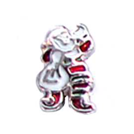 charm kerstmannetje, charm voor in het medaillon