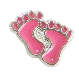 Charm baby voetjes roze