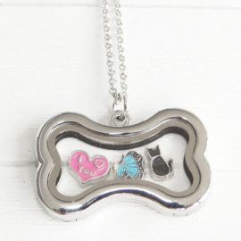 kluifje locket memory medaillon met ketting