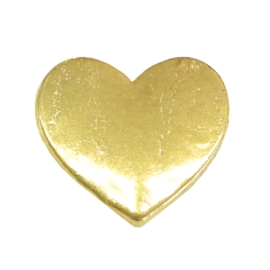 hart, goudkleurige charm voor in het medaillon