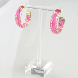Zomer oorbellen roze